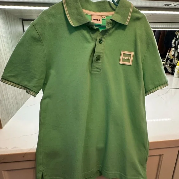 Hugo Boss Boys / Kids Polo Shirt in Fresh Green - Picture 7 of 7